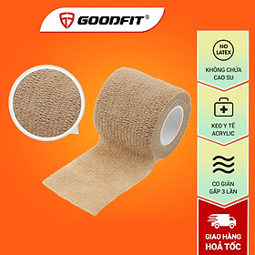 Băng thể thao đàn hồi GoodFit Gotape GT02 thành phần không chứa cao su, không gây dị ứng, dùng được cho vết thương hở, y tế