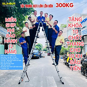 Mua Thang rút đôi chữ A cao 2m (1m9)  Sumika - Thang rút chữ A cao cấp