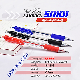 Hình ảnh Bút bi UNI Laknock Fine SN-101 ngòi 0.7mm Nhật Bản (1 cây)