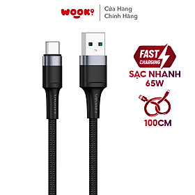 Mua Dây Cáp Sạc Siêu Nhanh VIVAN Sạc nhanh 65W Cổng sạc Type-C Dây dài 100cm VQC100S BH 12 THÁNG - HÀNG CHÍNH HÃNG
