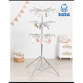 Mua Gía Phơi Quần Áo Inox 3 Tầng 60 Móc Cho Bé  Có Thể Gấp Gọn mẫu mới nhất