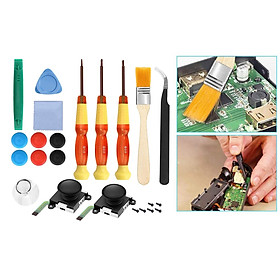 Joycon Joystick Replacement Analog Stick Parts for Nintendo Switch Joy Con Controller Repair Kit Include 2 Thumb 3D Sticks 3 Screwdrivers