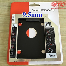 Mua Caddy Bay mỏng 9.5mm chuẩn SATA 3 lắp HDD/SSD thay vào ổ DVD trên laptop (bạc)