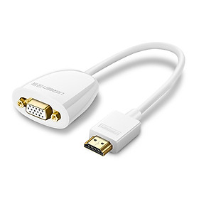 Bộ chuyển đổi HDMI sang VGA (không có Audio) độ phân giải 1920*1080@60Hz (Max) dài 16cm UGREEN MM102 40252 - Hàng Chính Hãng