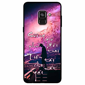 Ốp lưng dành cho Samsung A8 Plus mẫu Sương Gió Phủ Đời Trai