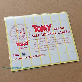 Nhãn có lớp keo tự dán Tomy A5 99 100 101 102 103 104 105 106 107 108 109 110 111 112 Giấy decal in mã vạch XẤP 1O TỜ
