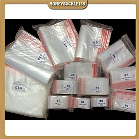 Mua 1KG Túi Zip Trong Viền Đỏ (Zipper)
