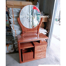Mua Bàn trang điểm gỗ xoan đào  kiểu 2 ngăn kéo đục