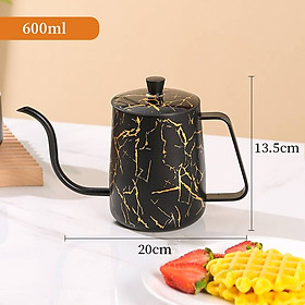 Bình Cà Phê Cổ Ngỗng Dung Tích 600ml Phong Cách Hiện Đại