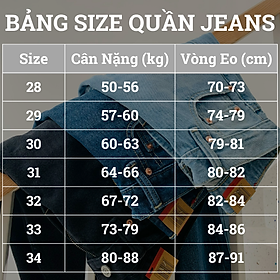 Quần Jeans Nam Chất Vải Cotton 100% Không Xù, Co Giãn Nhẹ, Form Suông Mặc Thoải Mái - JL-01
