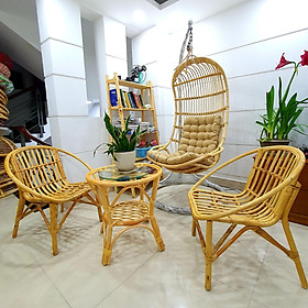 Mua Bộ bàn ghế + xích đu mây home decore