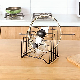 Kệ để dao thớt xoong nồi/Giá để nắp xoong nồi,cài dao, thớt tiện lợi cho nhà bếp.