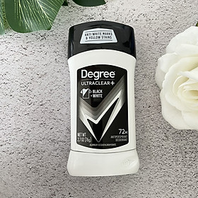 lăn khử mùi nam Degree black + white 76g - Mỹ ( không có tem phụ )