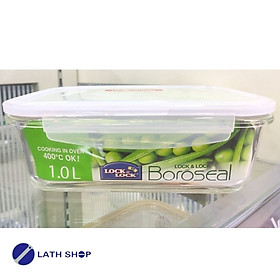 Hộp Bảo Quản Thủy Tinh Hình Chữ Nhật Lock&Lock-LLG445 200x152x74mm 1.0L