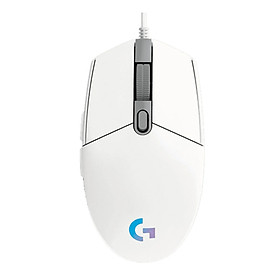 Hình ảnh Chuột game có dây Logitech G102 Lightsync - Tùy chỉnh RGB, 6 nút lập trình, nhẹ, 8000 DPI, PC/Mac - Màu