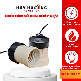 Đuôi đèn sứ chịu nhiệt V3 2 Sopoka - Hàng chính hãng