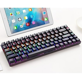 Mua Bàn Phím Cơ không dây mini Đa kết nối RF84 Mix color Black Gaming cho máy tính