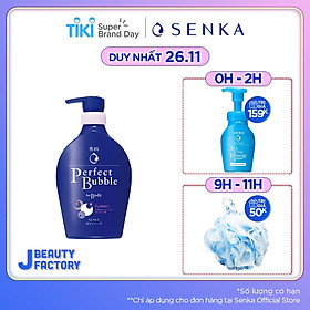 Sữa tắm dưỡng ẩm hương hoa tươi mát Senka Perfect Bubble for Body Floral Plus 500ml