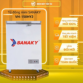Mua TỦ ĐÔNG MINI SANAKY 100 LÍT VH-150HY2 NHÔM (R600A) - HÀNG CHÍNH HÃNG - CHỈ GIAO HCM