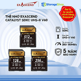 Thẻ nhớ Exascend Catalyst SDXC UHS-II V60 Hàng chính hãng