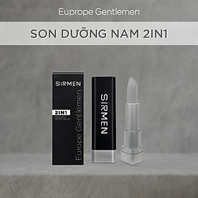 Hình ảnh Son dưỡng nam 2 in 1 nguyên liệu châu Âu SIRMEN Europe Gentlemen dòng cao cấp 4.2g chiết xuất tự nhiên công nghệ EU-Nano