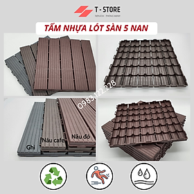 Hình ảnh [HOT SALES] Tấm nhựa lót sàn ban công, sân vườn PP - kích thước 30 cm x 30 cm x 2 cm.