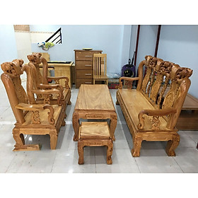 Mua Bộ salon gỗ đỏ đỏ trạm đào tay 8   mẫu đơn giản  hiện đại cho phòng khách