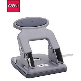 Máy đục lỗ kim loại 35 tờ Deli, Đen, xanh dương, ghi xám - 1 cái E0117