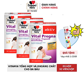 Combo 03 hộp viên uống bổ sung Vitamin và khoáng chất cho bà bầu