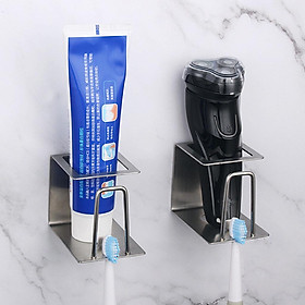 2Pcs Wall-Mounted Wash Kit Toothbrush Holder Gargle Cup Wash Storage Rack