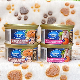 Pate Snappy Tom Lon Premium Lon 70g 85g – Hương Gà, Cá Ngừ, Tôm – Thơm Ngon Khó Cưỡng