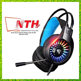 Tai nghe chuyên game V3000 Led cầu vòng jack 3.5 + USB