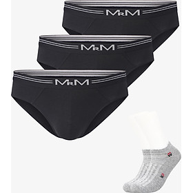 Combo 3 Quần Sịp Nam Quần Lót Nam Sợi Cotton Cao Cấp MRM FASHION 1 Màu TẶNG Đôi Tất Nam Cao Cấp