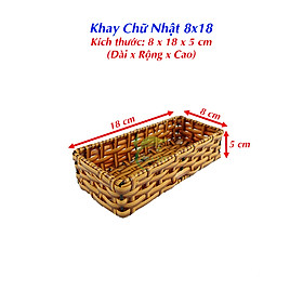 Mua Khay Chữ Nhật Nhựa Mây đan Đựng Hoa Quả Bánh Kẹo Đồ Dùng Tiện Lợi  Khay Chữ Nhật Đựng Lọ Gia Vị Quán Ăn