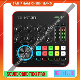 Mua Sound Card Takstar MX1 PRO FREESHIP Sound Card Chuyên Livestream   Thu Âm   Âm Thanh Chuyên Nghiệp   Dễ Sử Dụng