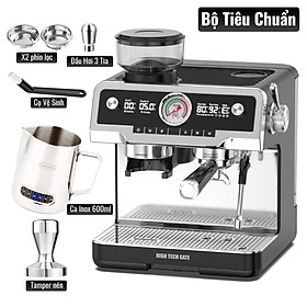 Bộ máy pha cà phê CF08 xay hạt cà phê, lấy nước nóng, đánh bọt sữa độc lập, toàn diện DIY chức năng, hàng chính hãng - Bộ tiêu chuẩn