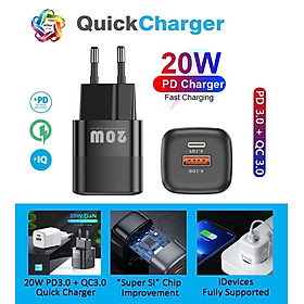Mua  AiStar  Bộ Sạc Nhanh 20W Cho Apple iPhone iPad  AirPods Samsung Galaxy Xiaomi OPPO Huawei Tablet