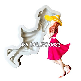 Mua Khuôn silicone làm rau câu cô gái năng động - Mã số 1638