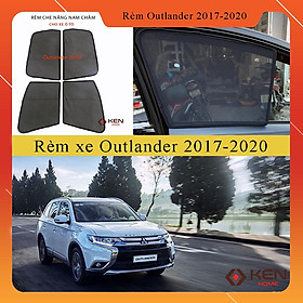 [ Outlander 2017- 2020 ] Rèm che nắng ô tô nam chuẩn form 4 miếng loại 1 giá sỉ