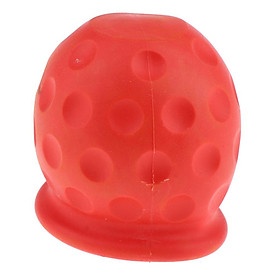 Towbar Cap Cover Rubber Tow Ball Towing Protect Red for   Trailer
