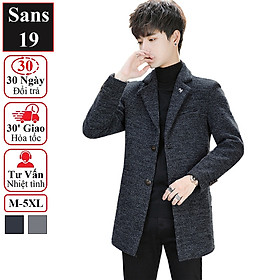 Áo Khoác Dạ Nam Dáng Ngắn Áo Dạ Nam Dáng Vest Sans19 Sans Shop