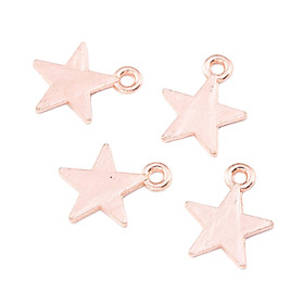 50x Five Pointed Star Charms Decorative Jewelry Making for DIY Crafting Hats