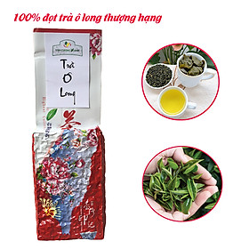 Trà Ô Long thượng hạng 200 gram - Trà Olong hương sữa đặc biệt cao cấp Tân Cương Xanh, trà olong vụ xuân ngon, nước xanh hậu ngọt sâu