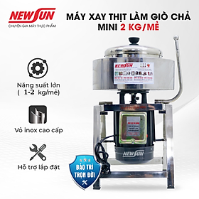 Máy Xay Thịt Làm Giò Chả Ruốc, Xay Cua, Xay Cá NEWSUN 2 Kg/ Mẻ, Inox Cao Cấp - Phù Hợp Với Mô Hình Kinh Doanh Nhỏ - Hàng Chính Hãng