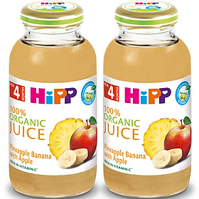 Combo 2 Sinh Tố Táo Dứa Chuối HiPP Vitamin C (200ml/Lọ)