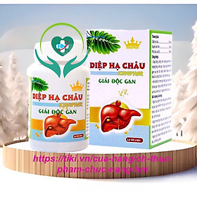 ￼DIỆP HẠ CHÂU  Kingphar -Hộp 40 viên-  Giải Độc Gan, Thanh Lọc Cơ Thể