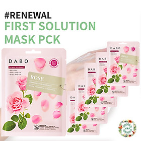 Bộ 10 miếng mặt nạ Hàn Quốc Tinh chất Hoa hồng - Dabo First Solution Mask Pack Rose