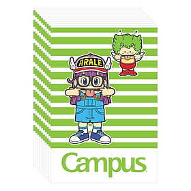 Lốc 10 Cuốn Vở Kẻ Ngang B5 Có Chấm Campus Arale Gacchan-Repete NB-BARR80 - ĐL 70 (80 Trang) - Mẫu Ngẫu Nhiên
