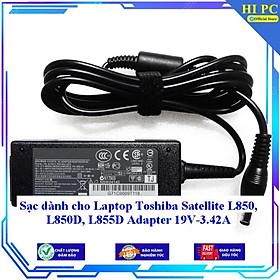 Sạc dành cho Laptop Toshiba Satellite L850 L850D L855D Adapter 19V-3.42A - Kèm Dây nguồn - Hàng Nhập Khẩu