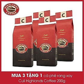 Mua 3 gói tặng 1 gói Cà phê Rang xay Culi Highlands Coffee 200g